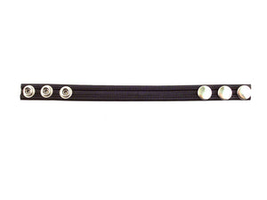 Rouge Cock Strap 3 Snap Black