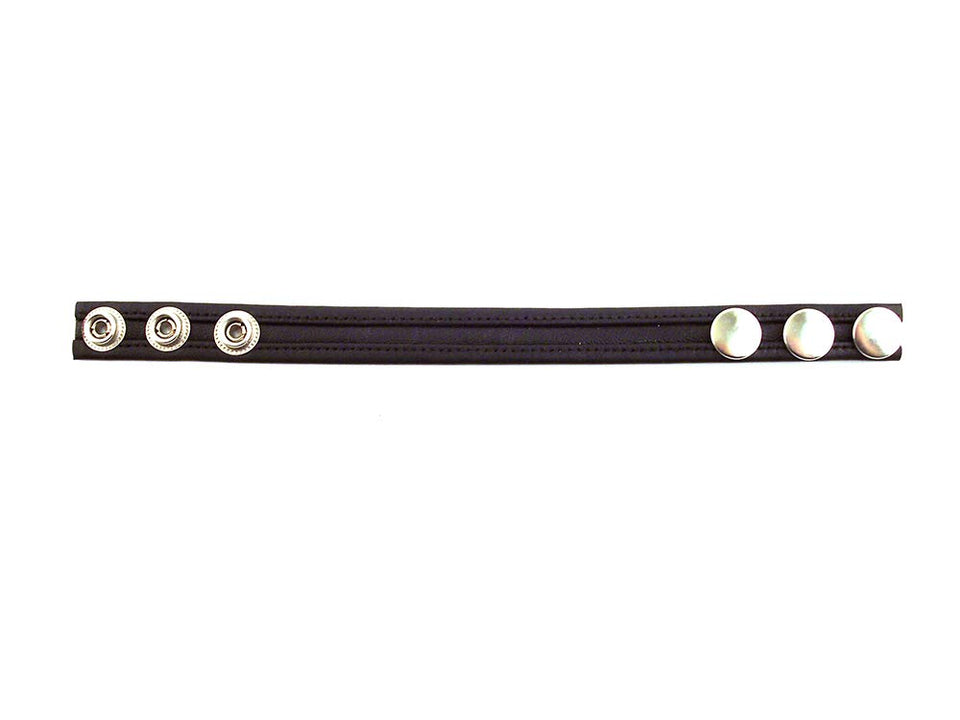 Rouge Cock Strap 3 Snap Black