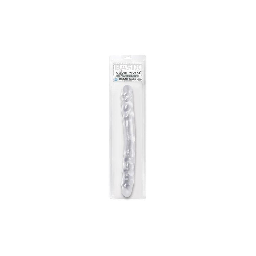 Basix Rubber Works - 16-Inch Double Dong - Clear