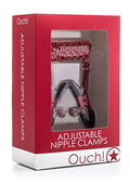 Ouch! Adjustable Nipple Clamps - Red