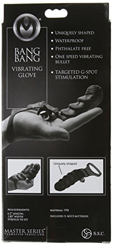 Master Series Bang Bang G-Spot Vibrating Finger Glove (Ae595)