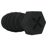 Tom Of Finland Screw U Anal Plug, Black, (Tf1372)