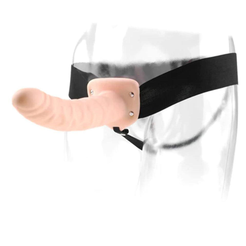 Ff 8In Hollow Strap-On Black