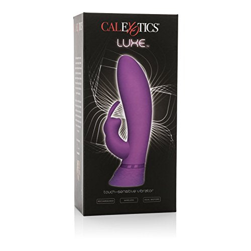 Calexotics Luxe Touch Sensitive Rabbit - Rechargeable Waterproof Vibrator Toys For Couples - Adult Sex Clitoral G Spot Massager