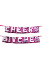 Pipedream Bachelorette Party Favors Cheers Bitches Party Banner