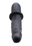 Master Series Power Pounder Vibrating And Thrusting Silicone Dildo, Black