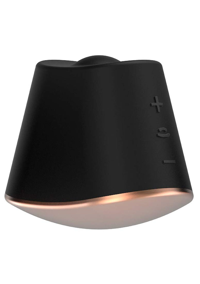 Elegance by Shots America - Rotating & Vibrating Clitoral Stimulator - Dazzling - Black