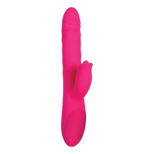 Adam  Eve EveAs Rechargeable Rabbit Vibrator with Flicking clitoral Stimulator Pink  Thrusting  Rotating Waterproof Silicone R