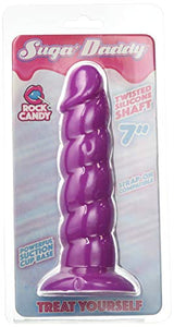 Rock Candy Suga-Daddy 7&quot; Dildo - Purple