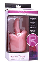 Wand Essentials Tantric Tongue Realistic Oral Sex Wand Vibrator Attachment, Pink (Ae163)