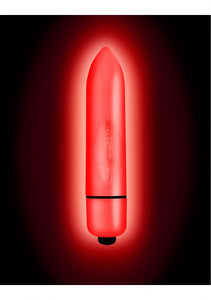 (D) Neon Nights Glow-In-The-Da Red Quasar 7 Speed Bullet