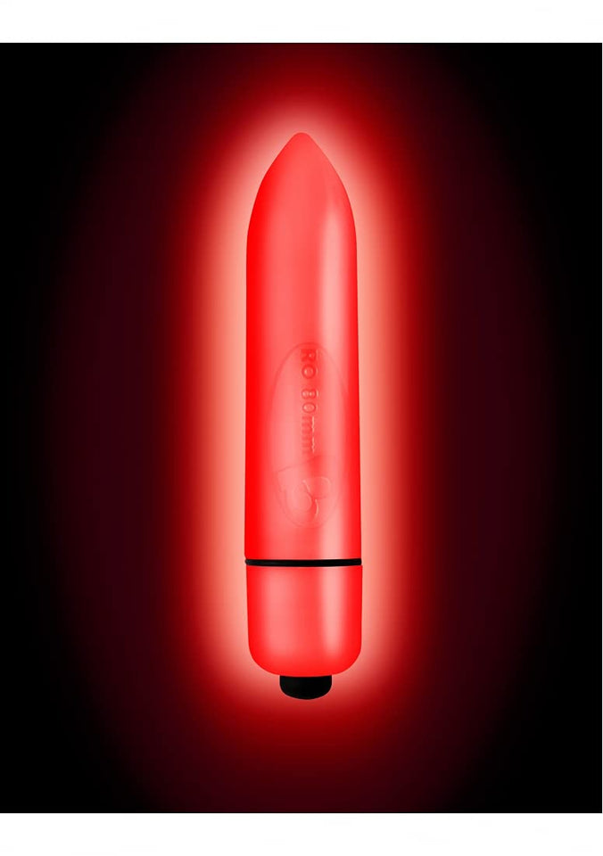 (D) Neon Nights Glow-In-The-Da Red Quasar 7 Speed Bullet