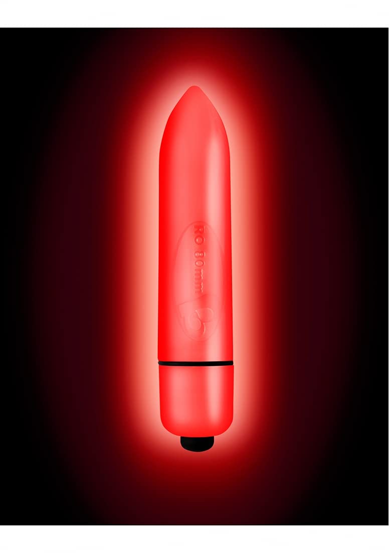 (D) Neon Nights Glow-In-The-Da Red Quasar 7 Speed Bullet