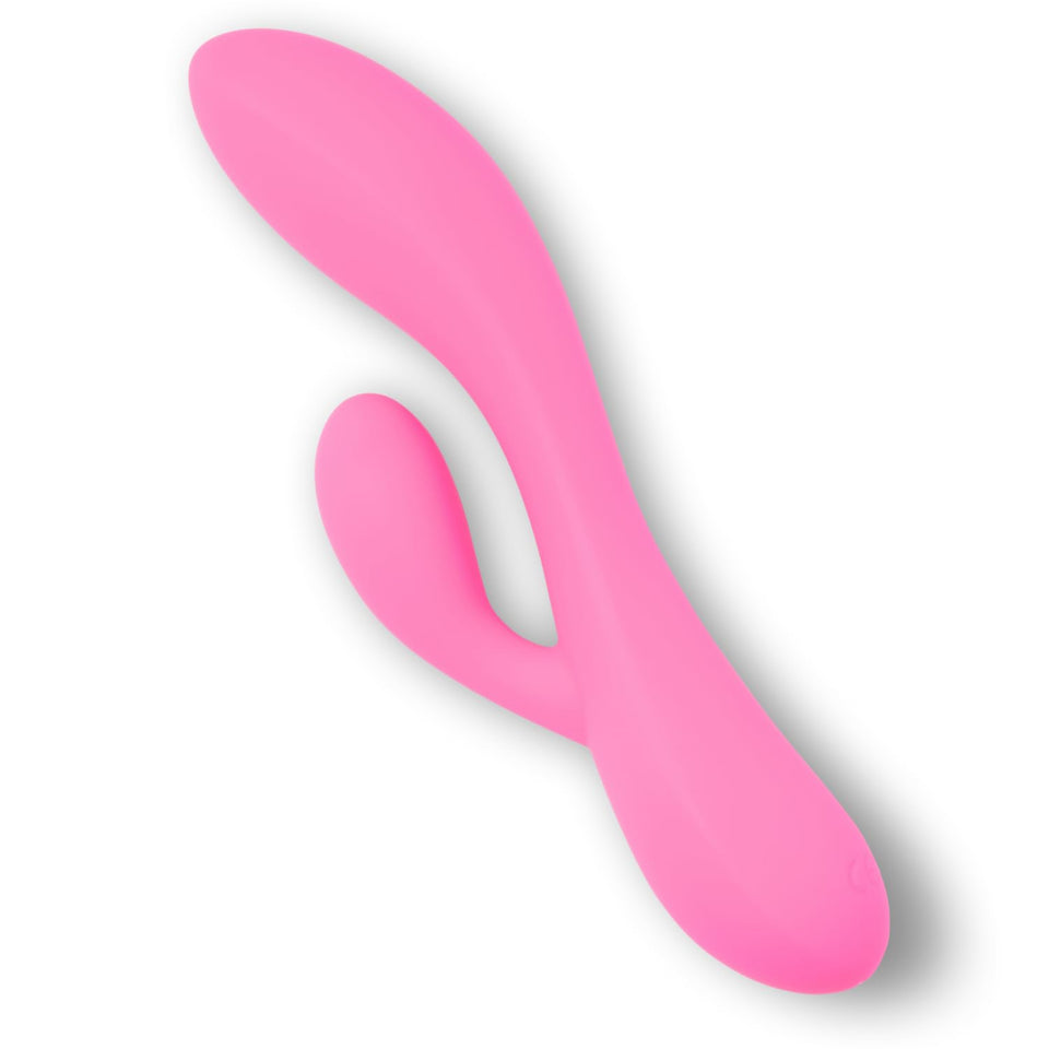 Sweet Vibrations The Perfect Match - Flexible Rabbit Vibrator Sex Toy with 10 Powerful Settings for Women & Couples, Waterproof,