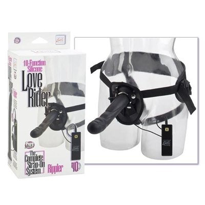 California Exotic Novelties 10-Function Silicone Love Rider Rippler, Black