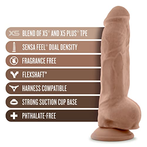 Au Naturel Big Boy Dildo 10In Mocha