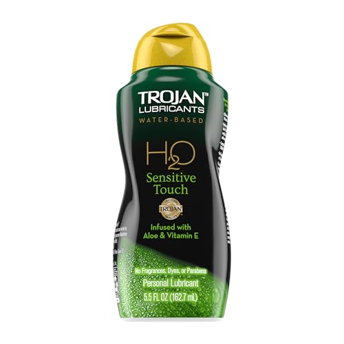 Trojan Lubricant H2O Sensitive Touch Water-Based Lubricant, Personal Lubricant, 5.5 Fl Oz