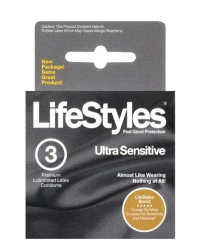 Lifestyle ULT Sensitive Size 3s (Pack of 6)