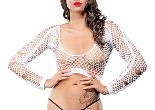 Naughty Girl Sexy Legging White O/S (Net)