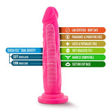 Blush Neo Realistic Dildo - 7.5 Inch Length And 1.5 Inch Width - Sensa Feel Dual Density - Strong Suction Cup For Hands Free Play And Harness Strap On Compatible - Sex Toy For Men Women Couples