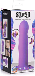 Squeeze-It Silexpan Dildo- Purple