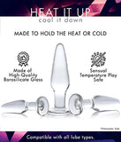 Prisms Dosha 3 Piece Glass Butt Plug Set Anal Training Kit With 3 Sizes Of Clear Anal Plugs With Smooth Flat Base For Men And Women Adult Couples Beginners And Advanced Easy To Clean 3 Pack