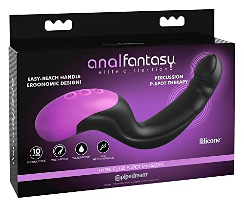 Anal Fantasy Elite Hyper-Pulse P-Spot Massager -  Black