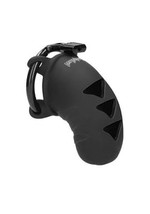 (D) Mancage Chastity 3.1In Coc Cage Silicone Model 07 Black