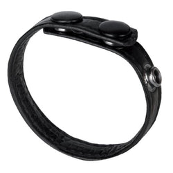 The Macho Collection Adjustable Snap Cock Ring, Black