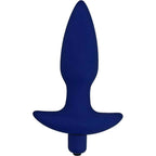Golden Triangle Corked 02 Silicone Anal Plug Waterproof  Blue  Small