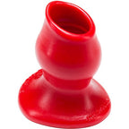 Oxballs Pighole-2, Hollow Plug Med Red