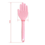 Spanking Paddle for Sex Adult Play,Textured Rubber Palm Shaped Slapper Sex Paddle, Bumps Flexible Flirt Toy for SM Bondage Game