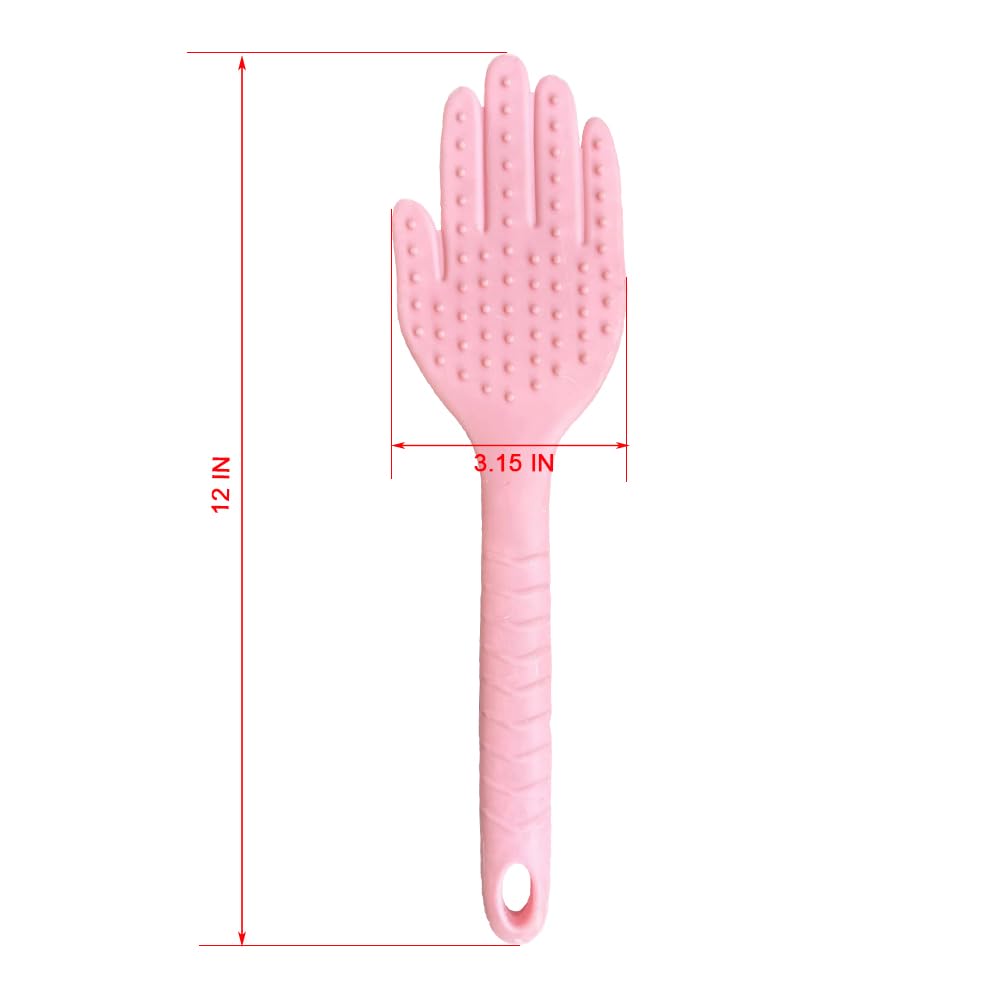 Spanking Paddle for Sex Adult Play,Textured Rubber Palm Shaped Slapper Sex Paddle, Bumps Flexible Flirt Toy for SM Bondage Game
