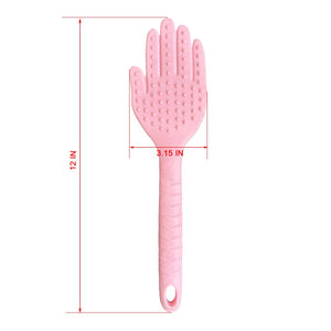 Spanking Paddle for Sex Adult Play,Textured Rubber Palm Shaped Slapper Sex Paddle, Bumps Flexible Flirt Toy for SM Bondage Game