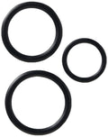 Trinity Vibes Black Triple Cock Ring Set