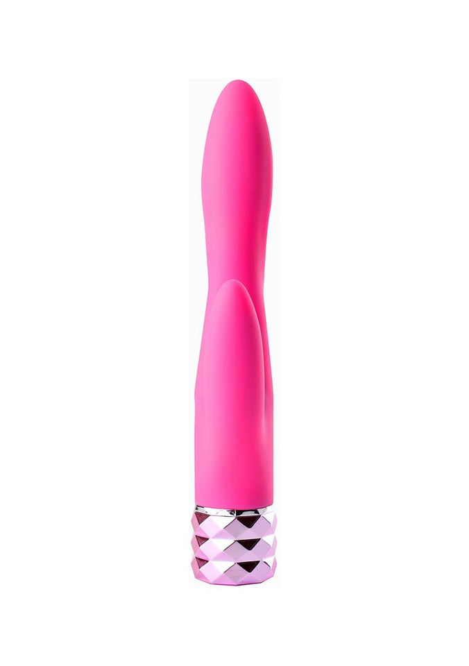 Victoria Rechargeable Silicone Dual Vibe Neon Pink
