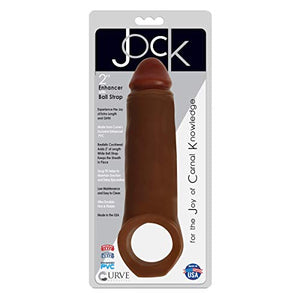 Jock 2In Enhancer W/Ball Strap Chocolate