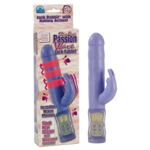 California Exotics Slimline Passion Wave Jack Rabbit, Purple