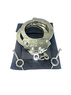 Kinklab Double-Lock Police-Style Handcuffs, Silver