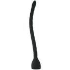 Kink In Deep Silicone Anal Snake - Black