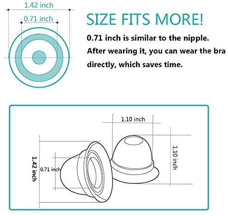 Nipple Corrector For Inverted, Flat And Shy Nipple, Can Be Used For Breastfeeding Or Women, Softly Wear Day And Night(1 Pair With Travel Case)