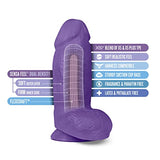 Au Naturel Bold Chub Dildo 10In Purple
