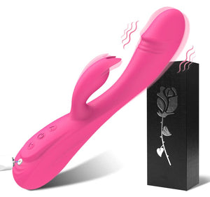 Rabbit G Spot Vibrator Sex Toys, 7 * 7 Vibrating Modes 8.4 ' ' Couple Realistic Vibrators Anal Dildo Wand Adult Toys, Adult Sex