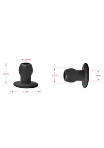 Perfectfit Brand Tunnel Plug, Hollow Butt Plug, Pfblend, Tpr/Silicone, Three Sizes, Use For Anal Training, Clear, Medium