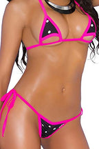 Elegant Moments Cut-Out Polka Dot Micro Bikini