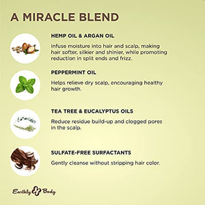 Earthly Body Miracle Oil Shampoo 16Oz Tea Tree