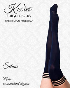 Kixies Selma Navy Opaque Size C