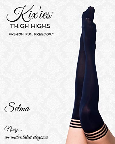 Kixies Selma Navy Opaque Size C