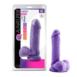 Au Naturel Bold Hero 8 In Dildo Purple
