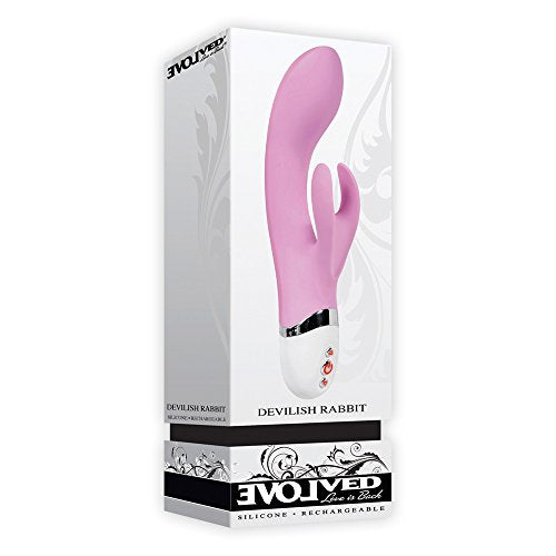 Evolved Novelties Devilish Rabbit Vibe, Pink